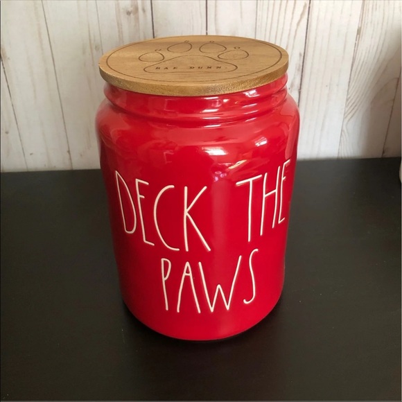 ❗️SALE❗️Rae Dunn Deck The Paws canister - Picture 3 of 4